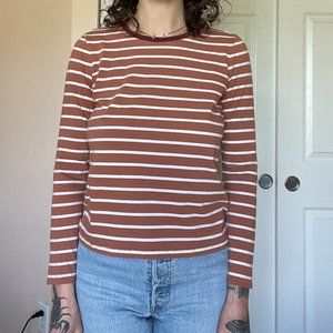 Madewell Ringer Striped Long-Sleeve Tee, Size S